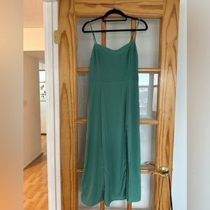 Abercrombie and Fitch Green Midi Dress